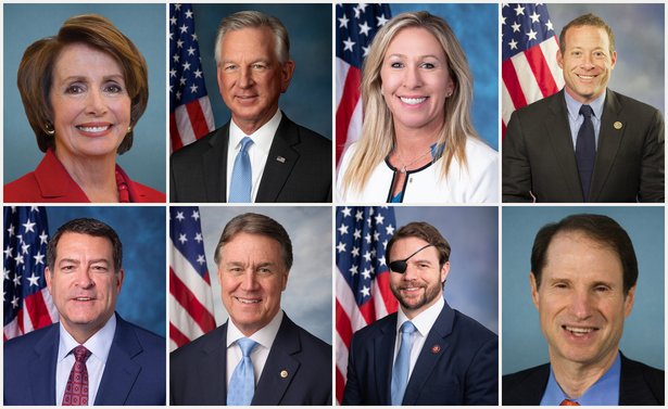 Grid of official congressional portraits